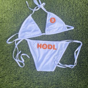 The Original Bitcoin HODL Bikini in White
