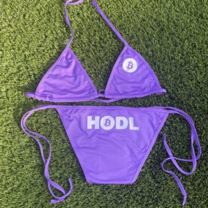 The Original Bitcoin HODL Bikini in Purple