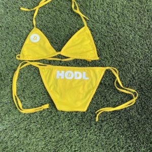 The Original Bitcoin HODL Bikini in Yellow