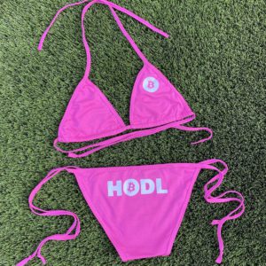 The Original Bitcoin HODL Bikini in Fuchsia