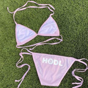 The Original Bitcoin HODL Bikini in Blush Light Pink