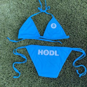 The Original Bitcoin HODL Bikini in Light Blue
